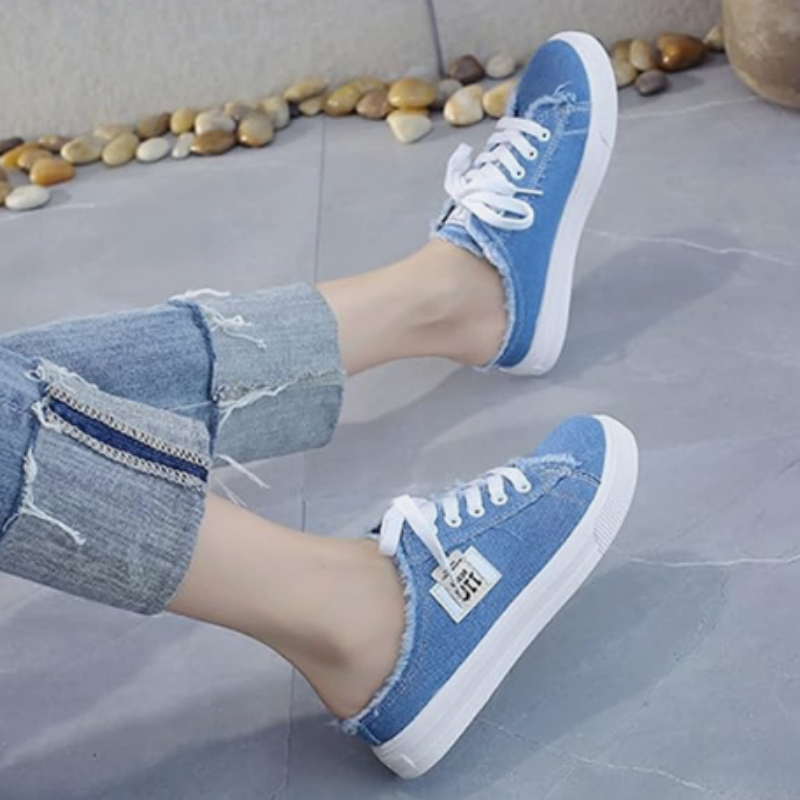 📢📢40% OFF !! ⏰Women's Denim Mule Sneakers