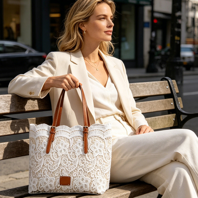 Vintage Lace Shoulder Bag – Elegant Crossbody Purse for Every Occasion 🤍