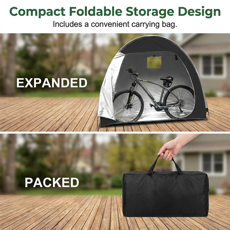 Multi-Purpose Portable Outdoor Storage Shed for Bikes