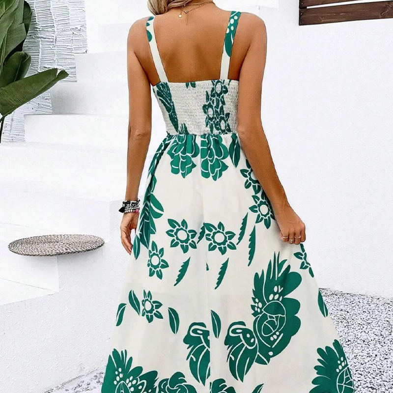 🌸Floral Whispers🌿Women's Floral Print Spaghetti Strap Dress