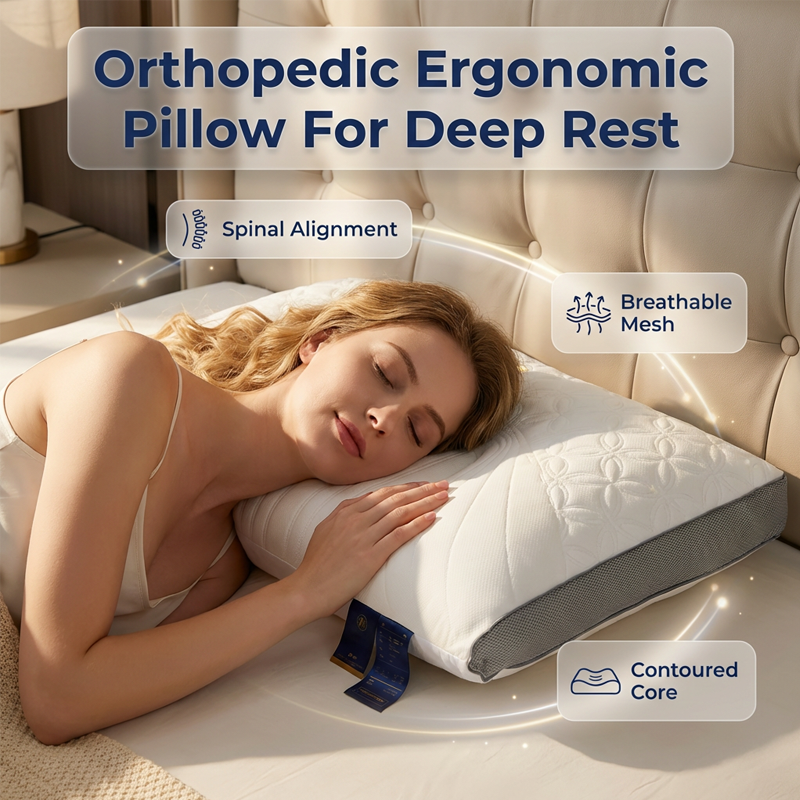 📢📢50% OFF !!! ⏰Ergonomic Latex Pillow for Neck Support
