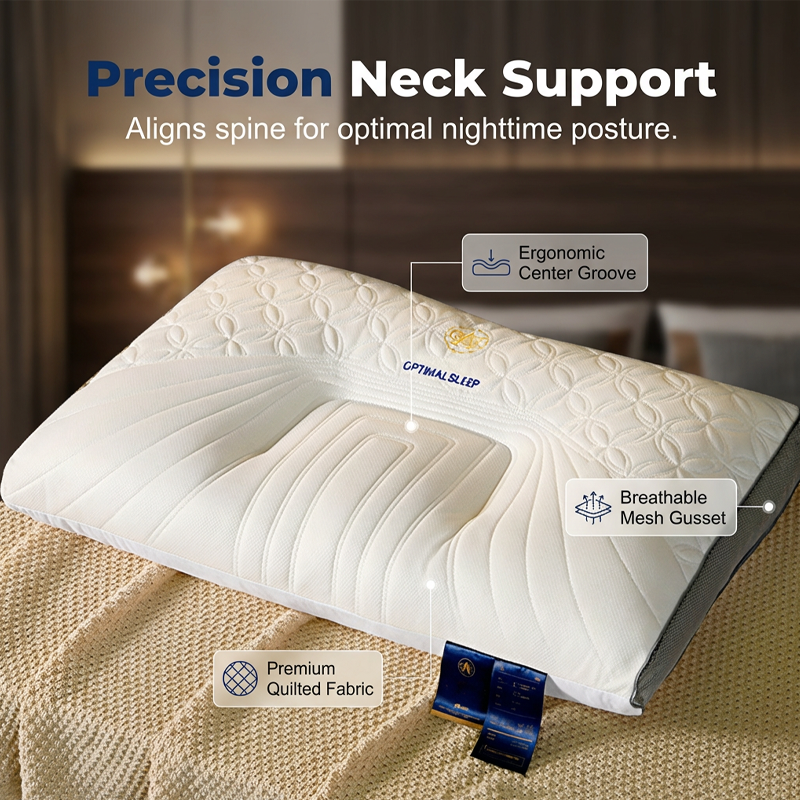 📢📢50% OFF !!! ⏰Ergonomic Latex Pillow for Neck Support