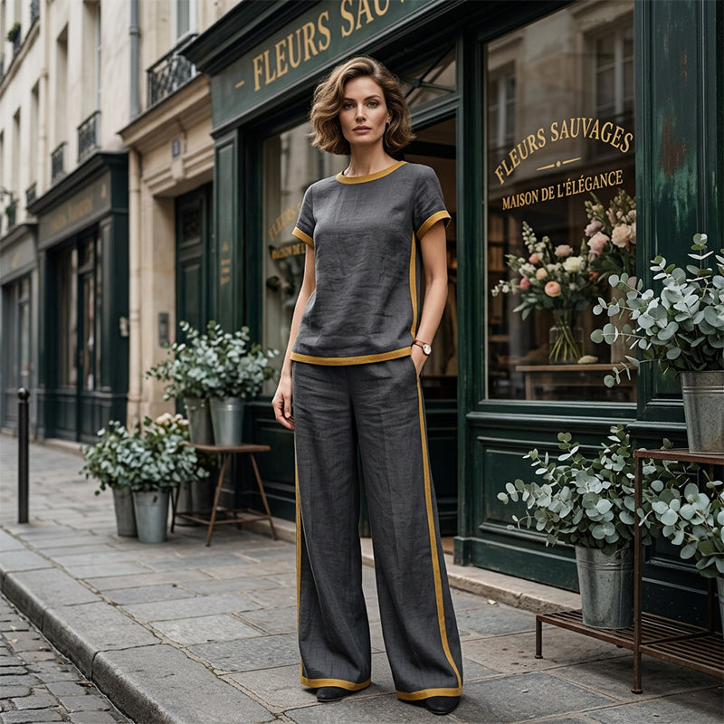 🎁2026 New Arrivals 50% OFF💥Women's Casual 2-Piece Set with Contrast Trim