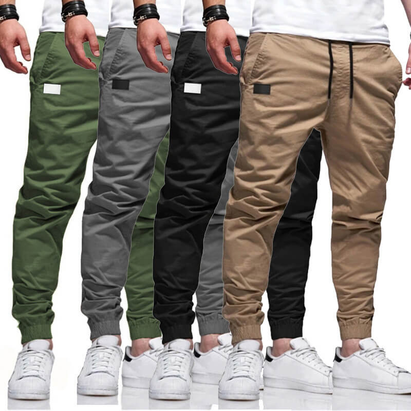 👖 50% OFF NOW! 🏃 Men's Casual Joggers – Drawstring Elastic Waist, Slim Fit & High Stretch – Perfect for All Seasons 🌧️