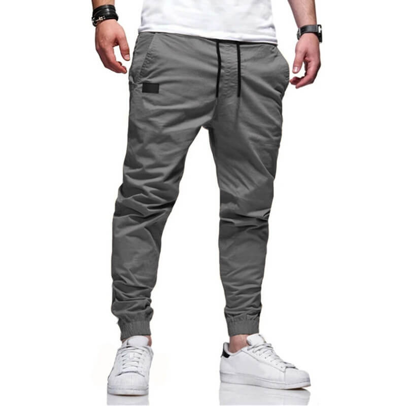 👖 50% OFF NOW! 🏃 Men's Casual Joggers – Drawstring Elastic Waist, Slim Fit & High Stretch – Perfect for All Seasons 🌧️