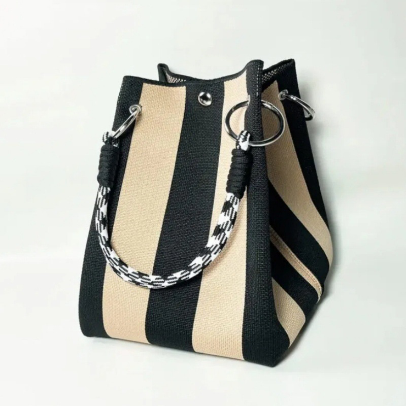⏳Limited-time 50% off⏰Striped Knit Bucket Handbag👜