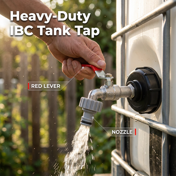 Heavy-Duty Brass Tap for IBC Water Butt Container