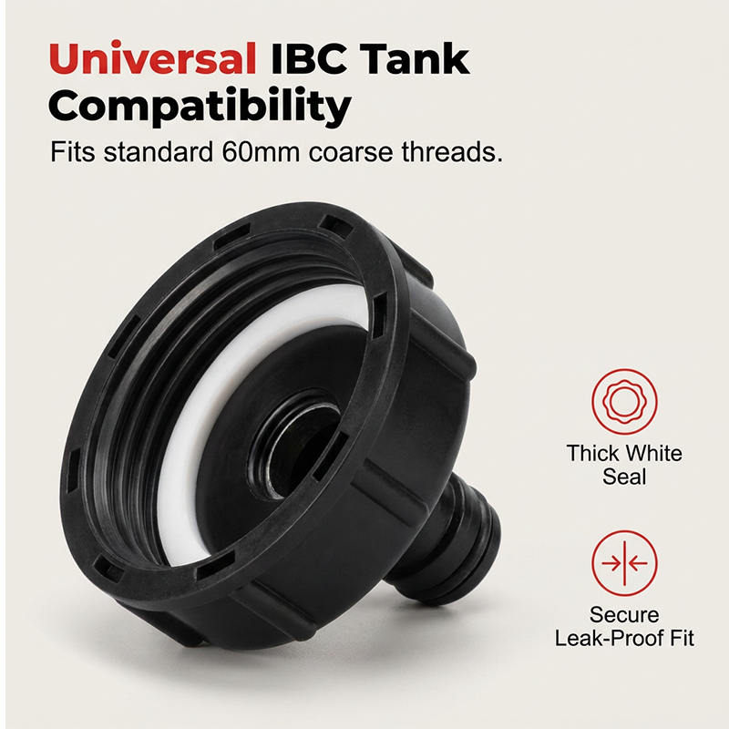 Heavy-Duty Brass Tap for IBC Water Butt Container