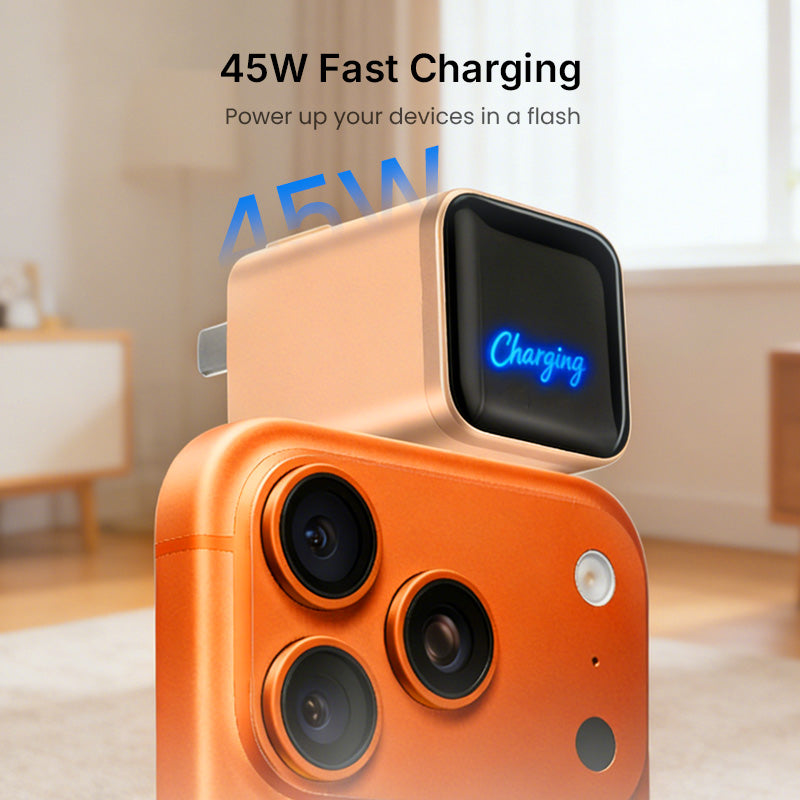⏳Limited-time 50% off⏰45W Fast Charger with Digital Display📱🔋