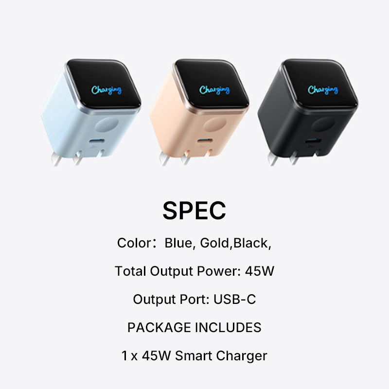 ⏳Limited-time 50% off⏰45W Fast Charger with Digital Display📱🔋