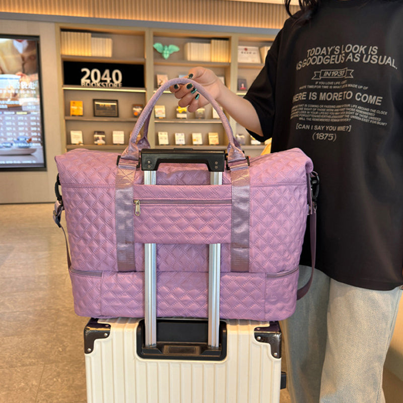 Large Capacity Travel Bag Set with Wet and Dry Separation