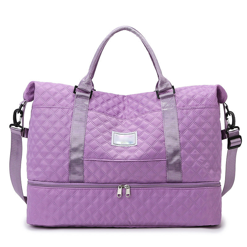 Large Capacity Travel Bag Set with Wet and Dry Separation