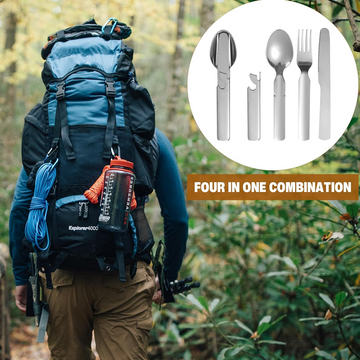 🎁2026 New Arrivals 50% OFF💥4-in-1 Stainless Steel Portable Cutlery Set