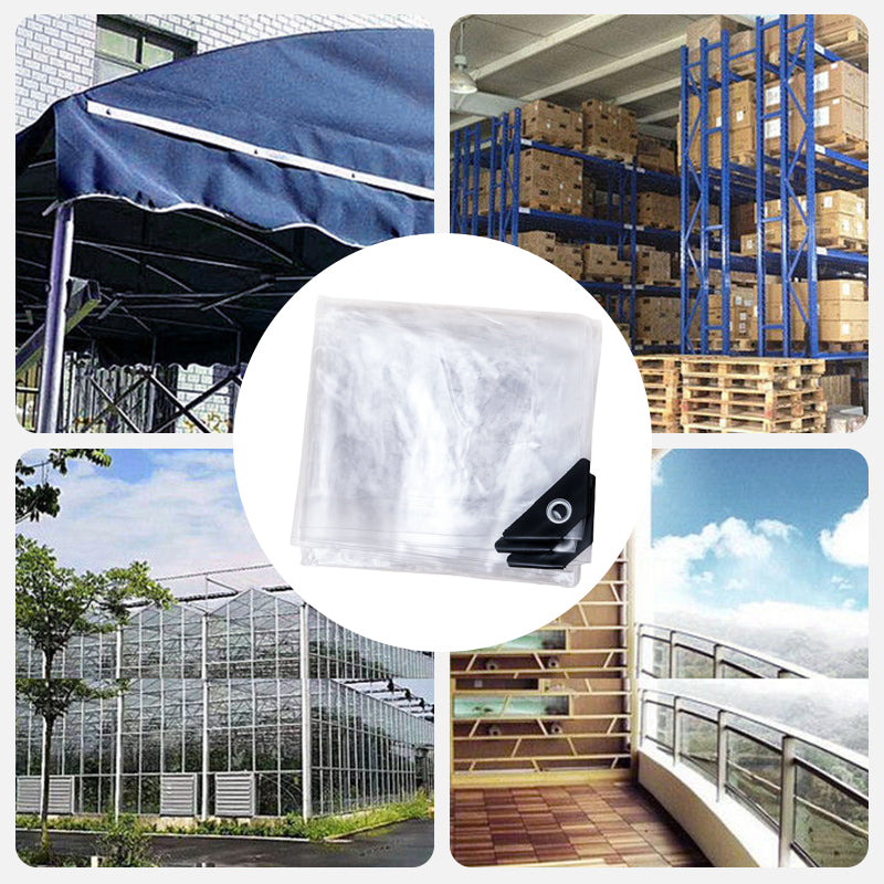🎁2026 New Arrivals 50% OFF💥Heavy Duty Weatherproof Clear Tarps 14 Mil