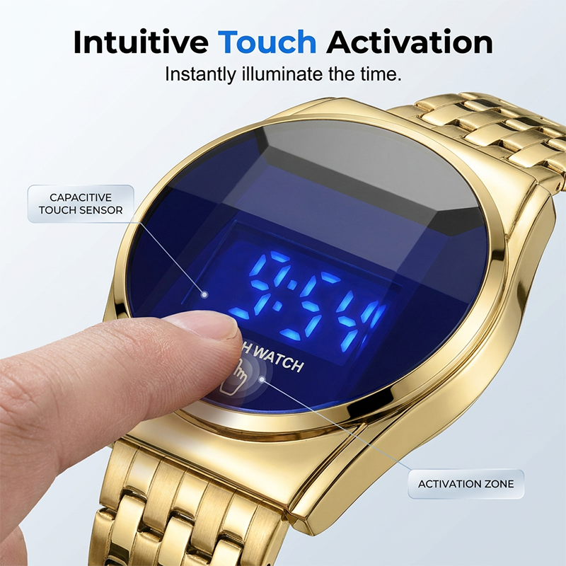 🔥2026 New Arrival ＆ Hot Sale ＆ 50％ Off🔥Men's Modern LED Touch Screen Digital Watch⌚