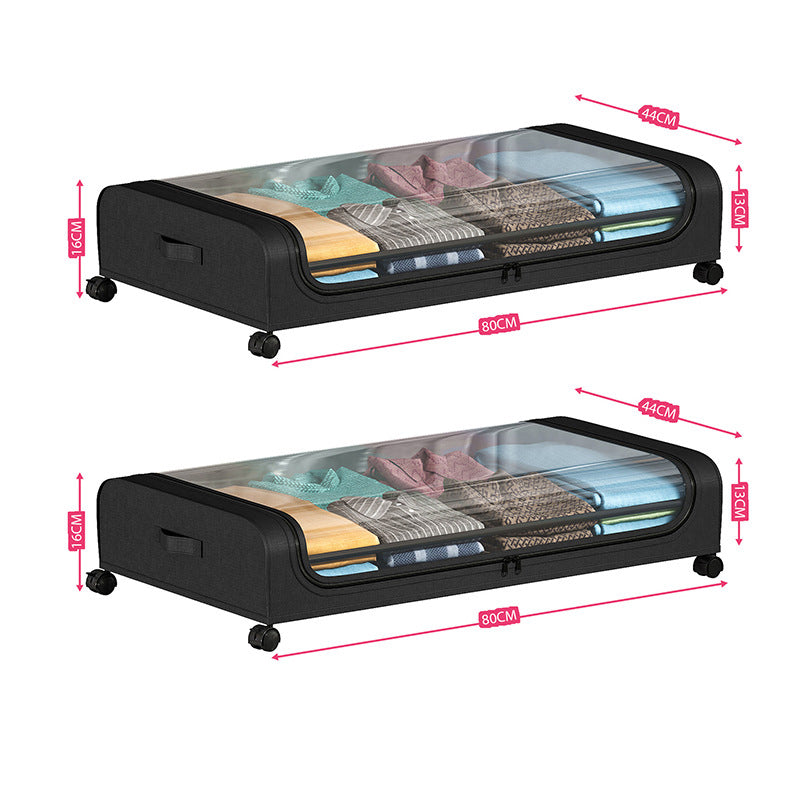 Large Capacity Under Bed Storage with Wheels & Lid