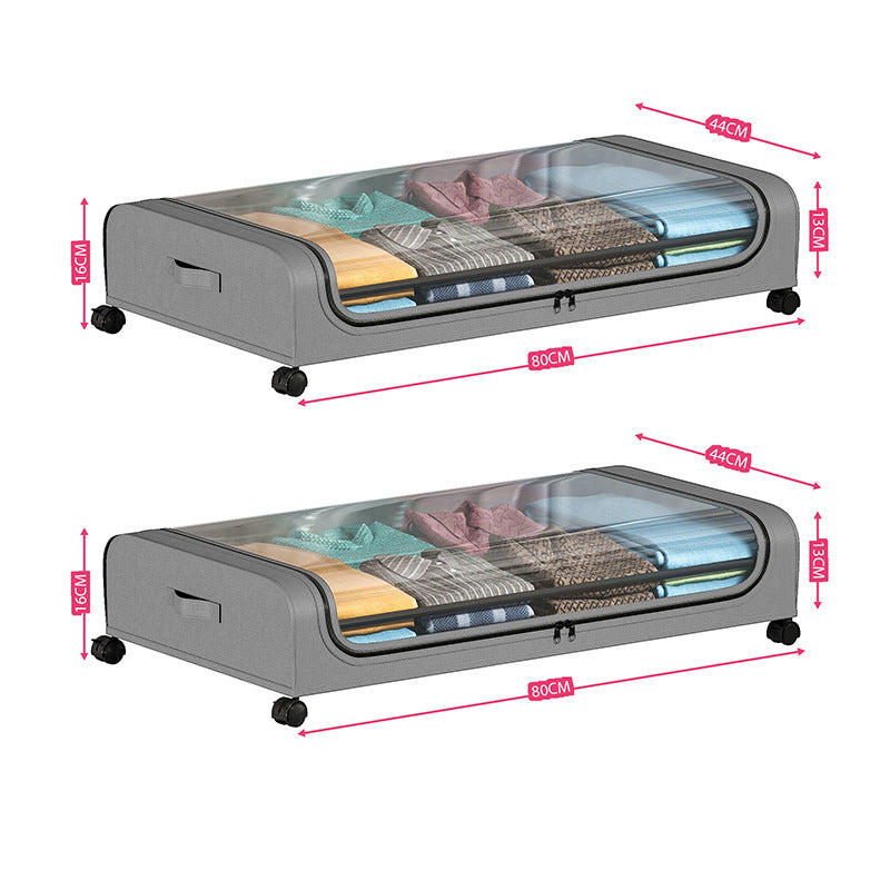 Large Capacity Under Bed Storage with Wheels & Lid