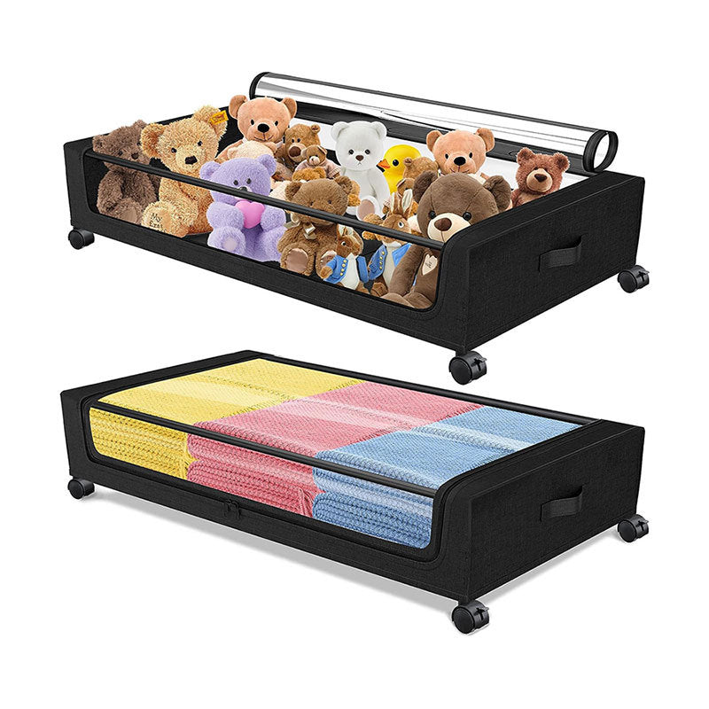 Large Capacity Under Bed Storage with Wheels & Lid