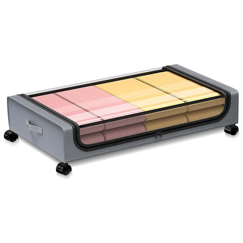 Large Capacity Under Bed Storage with Wheels & Lid