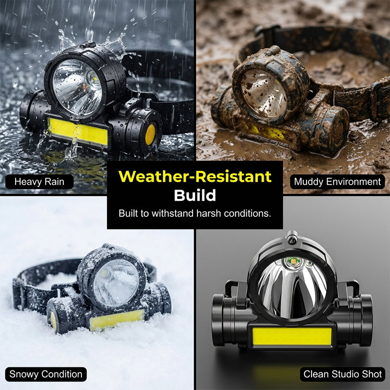 ⏰LAST DAY - BUY 1 GET 1 FREE!!🎁Ultra-Bright Multi-Mode Headlight with USB Charging