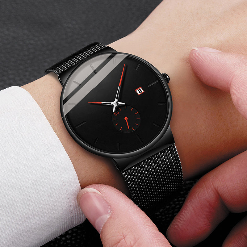 ⌚ 50% OFF NOW! 💧 Men's Minimalist Waterproof Quartz Watch – Clean dial, durable build & perfect for daily or office wear ✨