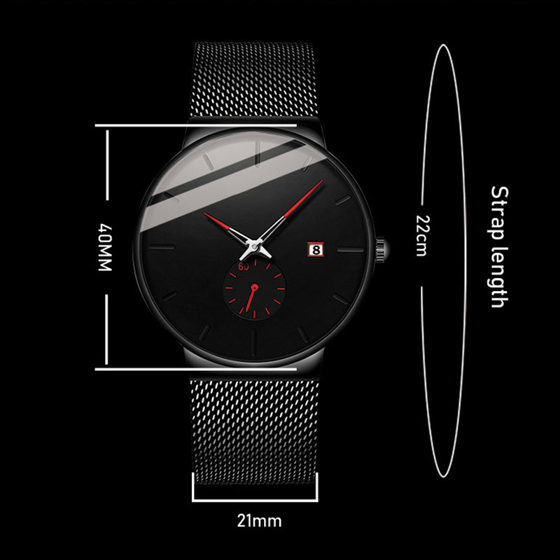 ⌚ 50% OFF NOW! 💧 Men's Minimalist Waterproof Quartz Watch – Clean dial, durable build & perfect for daily or office wear ✨