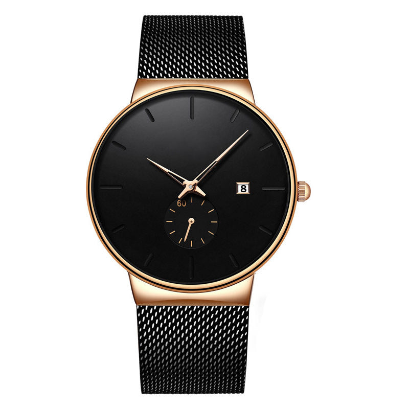 ⌚ 50% OFF NOW! 💧 Men's Minimalist Waterproof Quartz Watch – Clean dial, durable build & perfect for daily or office wear ✨