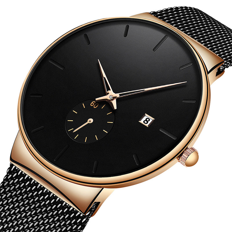 ⌚ 50% OFF NOW! 💧 Men's Minimalist Waterproof Quartz Watch – Clean dial, durable build & perfect for daily or office wear ✨