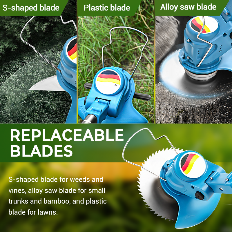 Multifunction Cordless Grass Trimmer Kit