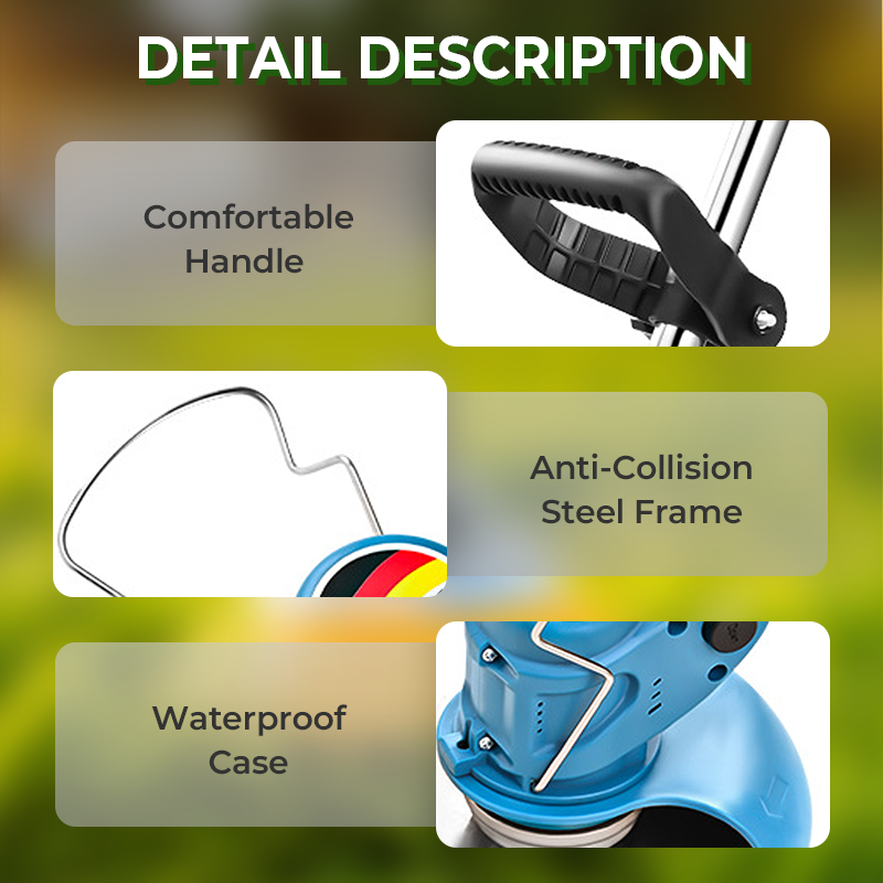 Multifunction Cordless Grass Trimmer Kit