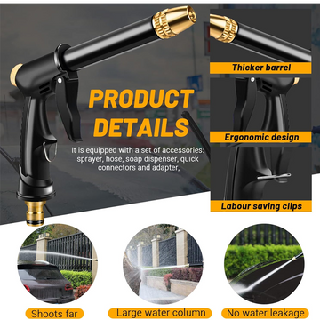 📢📢40% OFF !! ⏰High-Pressure Car Wash Water Gun Kit