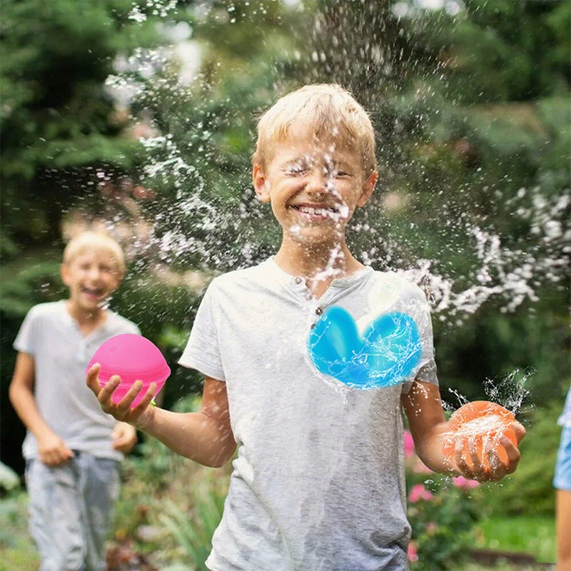 🎈 50% OFF NOW! 💧 12 PCS Non-Magnetic Silicone Water Balloon Toy – Reusable, leak-proof & eco-friendly – perfect for pool fights, beach fun or summer parties 💦