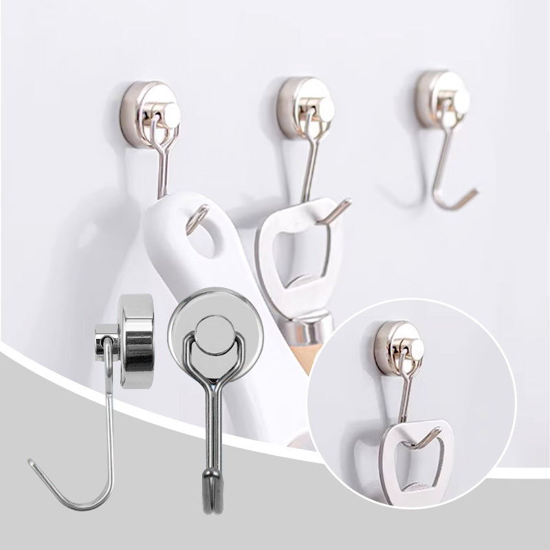 📢📢30% OFF !! ⏰Punch-Free Strong 360° Swing Magnetic Hanging Hooks
