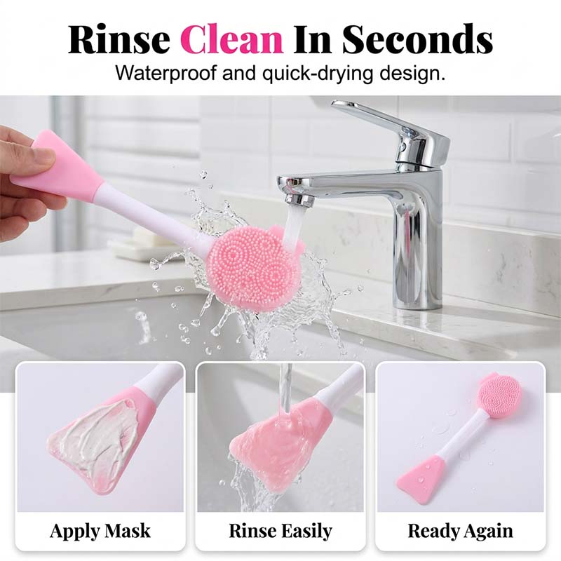 📢📢30% OFF !! ⏰Dual-Ended Silicone Face Mask Applicator Brush