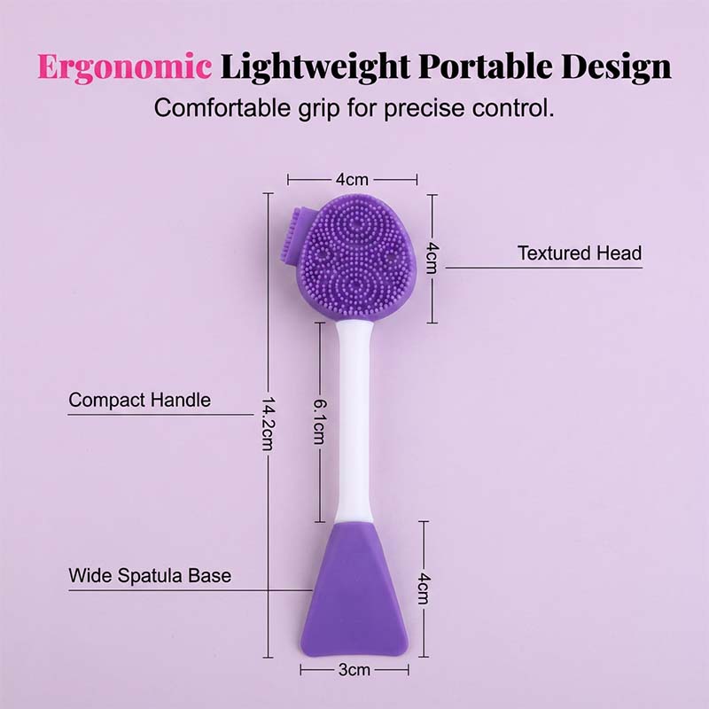 📢📢30% OFF !! ⏰Dual-Ended Silicone Face Mask Applicator Brush