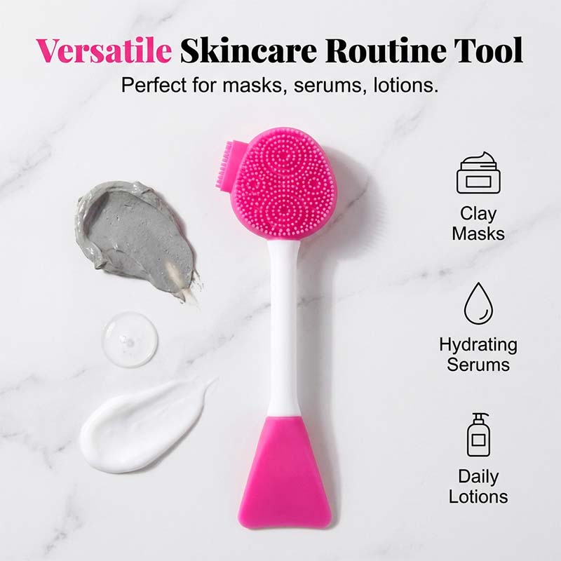 📢📢30% OFF !! ⏰Dual-Ended Silicone Face Mask Applicator Brush