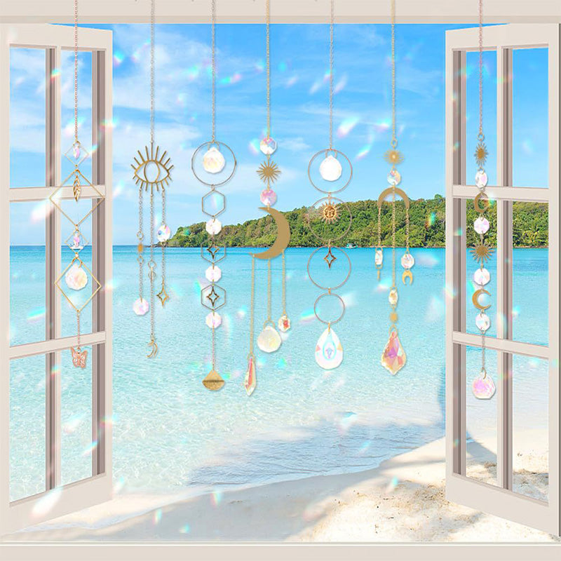 🌈 50% OFF NOW! 🎉 Decorative Suncatcher Hanging Set – Shatterproof, colorful reflections & perfect for windows, gardens or patios – easy to hang ✨