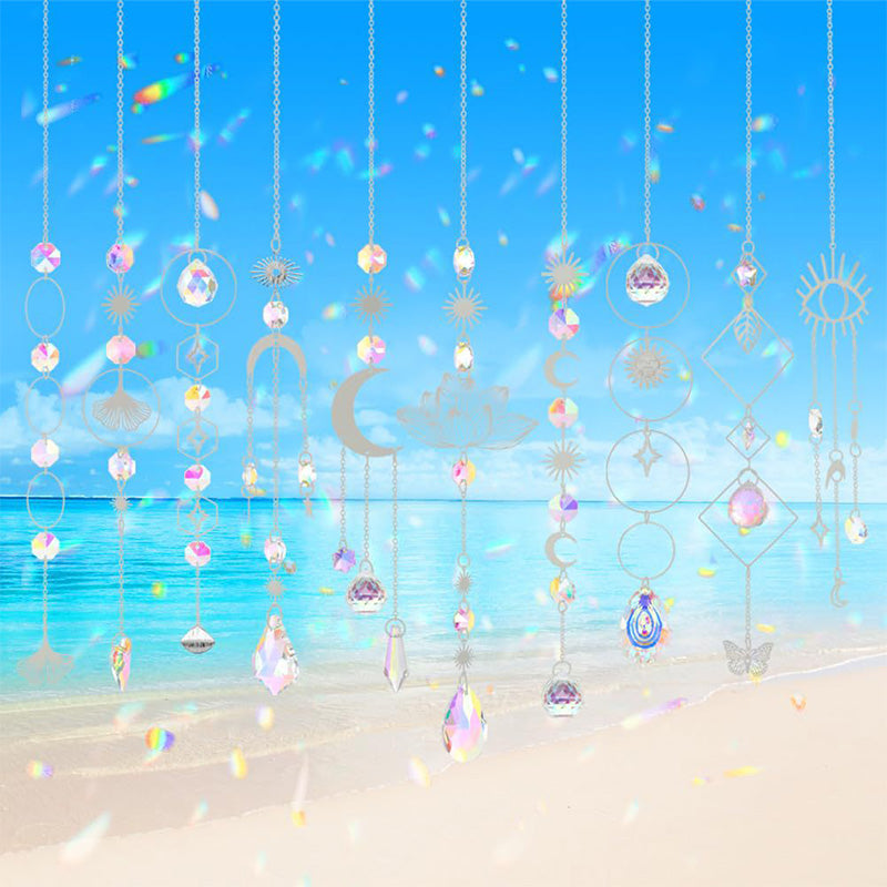 🌈 50% OFF NOW! 🎉 Decorative Suncatcher Hanging Set – Shatterproof, colorful reflections & perfect for windows, gardens or patios – easy to hang ✨