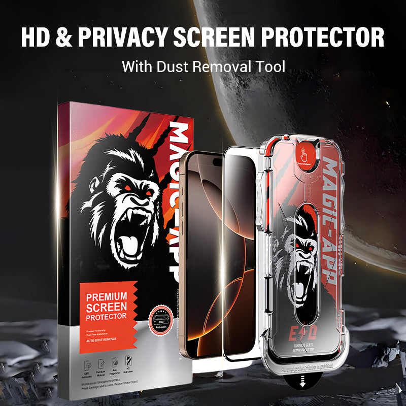 📢📢40% OFF !! ⏰HD & Privacy Screen Protector with Dust Removal Tool