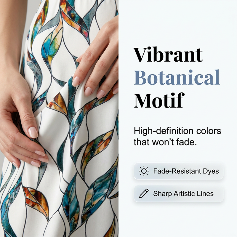 👗 50% OFF NOW! 🔥 Women's Side-Tie Top & Patterned Pants Set – Flowy & Adjustable – Perfect for summer vacations or resort wear – breezy tropical vibes 👖