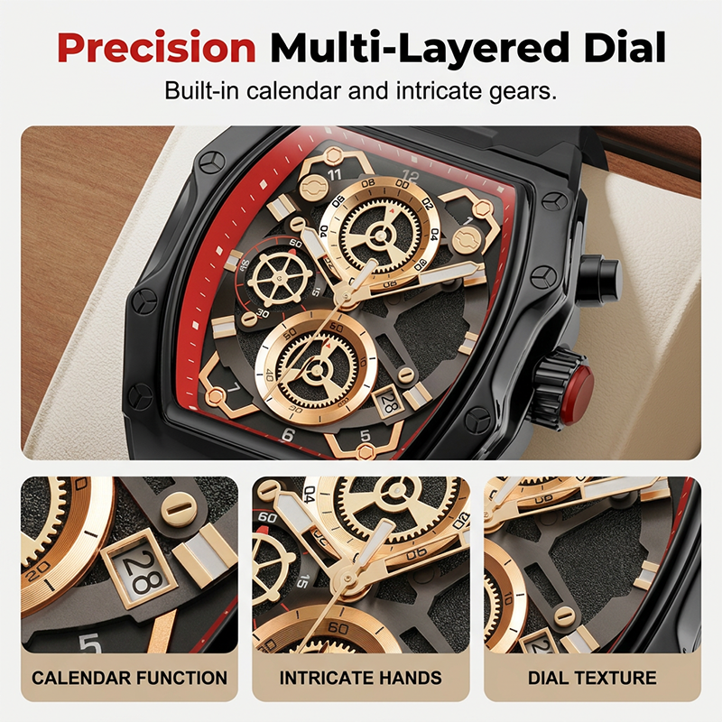 ⌚ LIMITED-TIME 40% OFF! ✨ Men's Tonneau Quartz Watch – Retro, Premium, Minimalist ✨