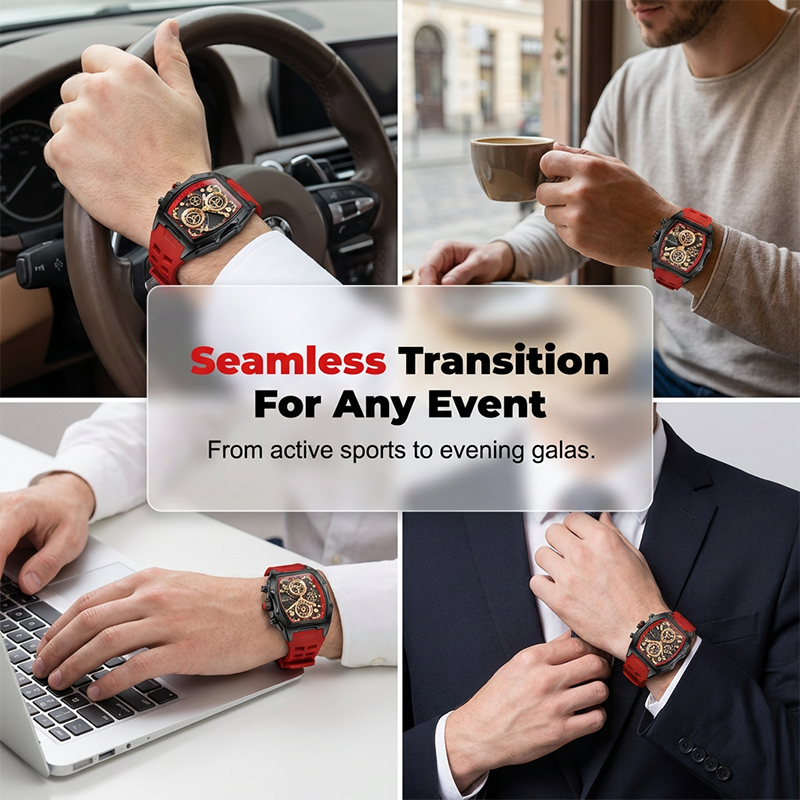 ⌚ LIMITED-TIME 40% OFF! ✨ Men's Tonneau Quartz Watch – Retro, Premium, Minimalist ✨
