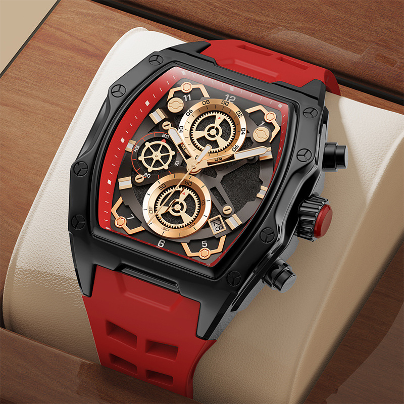 ⌚ LIMITED-TIME 40% OFF! ✨ Men's Tonneau Quartz Watch – Retro, Premium, Minimalist ✨