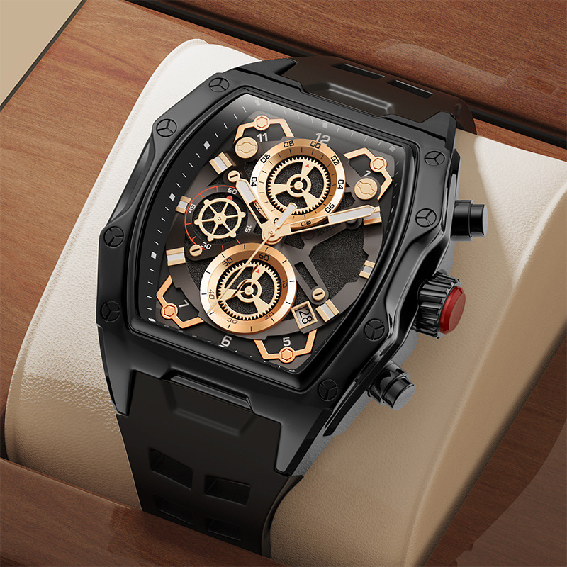 ⌚ LIMITED-TIME 40% OFF! ✨ Men's Tonneau Quartz Watch – Retro, Premium, Minimalist ✨