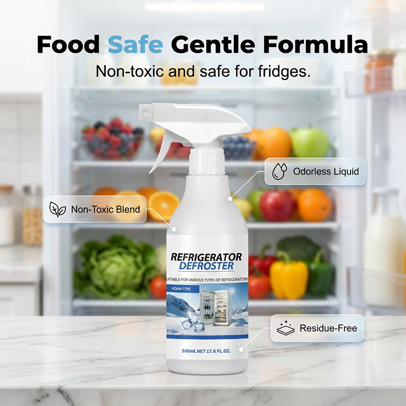 🥳2026 HOT SALE🥳💞50K+ SOLD!❄️💨 50% OFF! Rapid Refrigerator Defroster Spray – Instant frost melting, no scraping. Food safe, easy spray. Save time & energy. 🧊✨