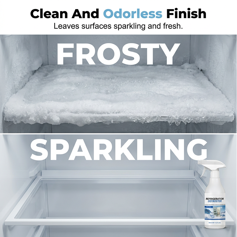 🥳2026 HOT SALE🥳💞50K+ SOLD!❄️💨 50% OFF! Rapid Refrigerator Defroster Spray – Instant frost melting, no scraping. Food safe, easy spray. Save time & energy. 🧊✨
