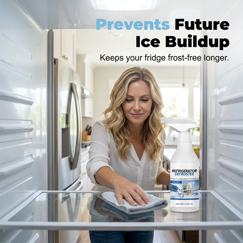 🥳2026 HOT SALE🥳💞50K+ SOLD!❄️💨 50% OFF! Rapid Refrigerator Defroster Spray – Instant frost melting, no scraping. Food safe, easy spray. Save time & energy. 🧊✨