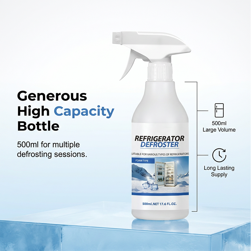 🥳2026 HOT SALE🥳💞50K+ SOLD!❄️💨 50% OFF! Rapid Refrigerator Defroster Spray – Instant frost melting, no scraping. Food safe, easy spray. Save time & energy. 🧊✨