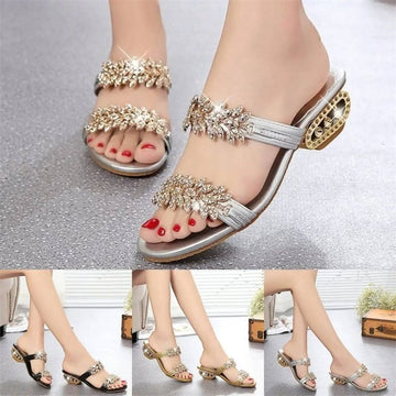👡 50% OFF NOW! ✨ High-Quality Fashion Rhinestone Sandals for Women – Sparkly, comfortable & perfect for weddings, parties or summer evenings 💃