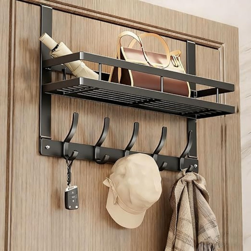 🔥While Supplies Last 50% OFF!🎉 Over The Door Hooks with Storage Basket